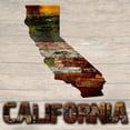 thumbnail image 2 of Lewis, Sheldon 12x12 Black Ornate Wood Framed with Double Matting Museum Art Print Titled - California Wooden Map, 2 of 4