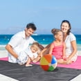 thumbnail image 3 of Cerem-Beach Blanket Large Fast Drying Durable Lightweight Compact Outdoor Mat 79"x 55" Pink, 3 of 7