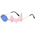 thumbnail image 1 of HAHDAXIA Lunettes de Soleil Polygone Flamme pour Femmes Sans Monture Fête Colorées Punk Lunettes Cosplay Lunettes Hommes, 1 of 6