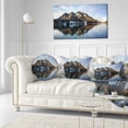 thumbnail image 3 of Designart Fuschlsee in the Salzkammergut - Seascape Throw Pillow - 12x20, 3 of 5