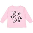 thumbnail image 3 of Inktastic Big Sis Girls Cute Sister Announcement Girls Long Sleeve Toddler T-Shirt, 3 of 5