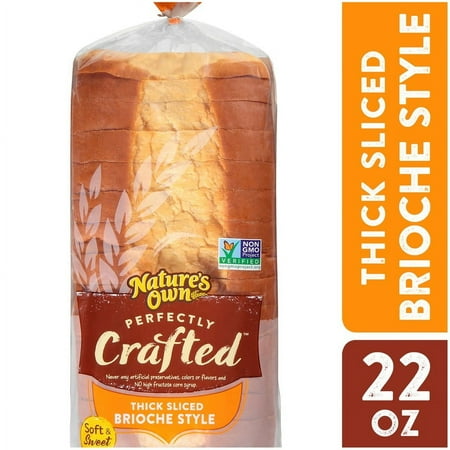 Nature s Own Perfectly Crafted Brioche Style Bread Loaf 22 oz Loaf-Pack Of 5