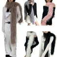 thumbnail image 6 of Furry Long Plush Neck Warmer Daily Use Scarf Office Lady Collar for Formal Event, 6 of 8