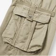 thumbnail image 4 of DPTALR Men's Solid Color Multi-Pocket Fashionable Outdoor Workwear Pants,Khaki,Size 34, 4 of 8