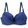 thumbnail image 2 of Tqyyweavej Women's Plus Size Bras Lace Full Coverage Push Up Bras Seamless Padded Underwire Bras Gifts for Women Size S to 4XL, 2 of 4