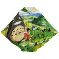 thumbnail image 3 of Totoro Wearable Blanket Poncho Cape Wrap for Adult, Ultra Soft Flannel Shawl Blanket for Womens Mens, 3 of 7