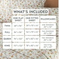 thumbnail image 7 of Better Homes & Gardens 3-Piece 300 Thread Count Bashful Blooms Warm Cotton Sateen Bed Sheet Set, Twin, 7 of 7