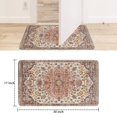 thumbnail image 6 of Bohemian Orange Ethnic Patterned Carpet Welcome Doormat for Indoor/Outdoor Entrance Bohemian Orange Ethnic Patterned Carpet Decoration Door Mat Kitchen Door Mat Bedroom Doormat 17x30 Inch, 6 of 6
