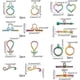 thumbnail image 2 of 8 juegos de cierres de palanca de acero inoxidable de 4 estilos para joyería, cierres grandes para collares, pulseras, bisutería, manualidades, multicolor., 2 of 5