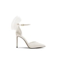thumbnail image 3 of Zapatos de Tacón Estileto con Correa al Tobillo para Mujer DREAM PAIRS en Blanco, 3 of 7