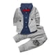 thumbnail image 1 of Ropa para Bebé Odeerbi Traje para Niño pequeño Conjunto de ropa Gentry fiesta formal bautizo boda esmoquin Lazo gris, 1 of 4
