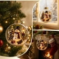 thumbnail image 6 of Glowing Christmas Story Ornament, Light-Up Mini Holiday Scene with Warm LED Light, Festive Keepsake Gift for Home Christmas Party Decoration, 6 of 8