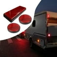 thumbnail image 6 of funtasica 3x Motorcycle Night Reflector Replaces Spare Parts Reflective Warning Reflector Light Reflective Strip for Truck Trailer Red, 6 of 8