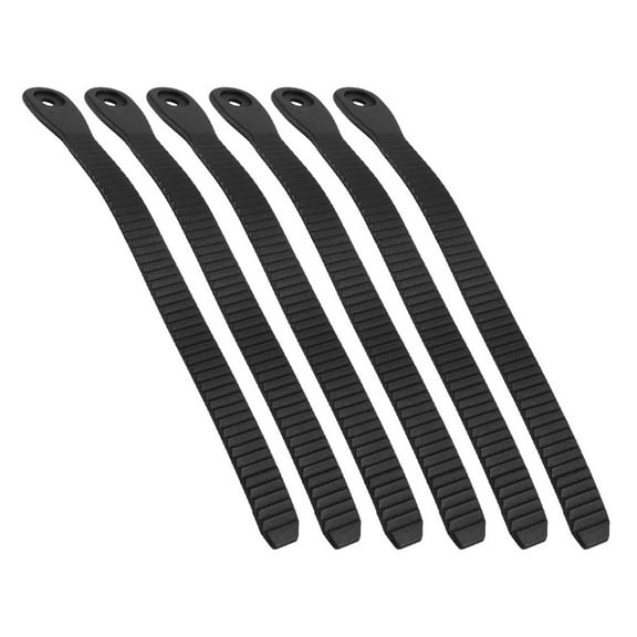 Worgeous 6 Pcs Skateboard Skate Accessories 21.00X1.50X0.20CM Black