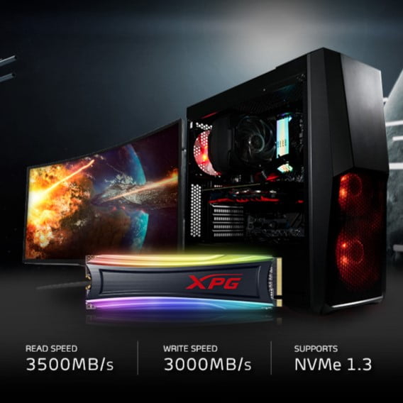 ADATA XPG Spectrix S40G RGB - SSD - 512 GB - internal - M.2 2280