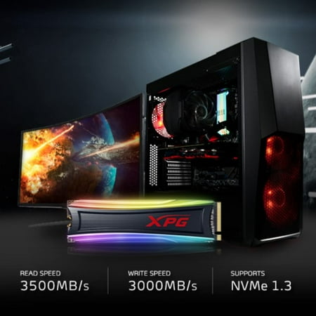 ADATA - XPG SPECTRIX RGB Gaming S40G Series 1TB PCIe Gen 3 x4 Internal Solid State Drive