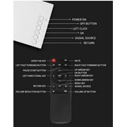 Mini Projector with Remote Controls,1080P HD Portable Mini Private Home Theater Projector, Outdoor Indoor LED Movie Projector, Suitable for Party Traveling Camping