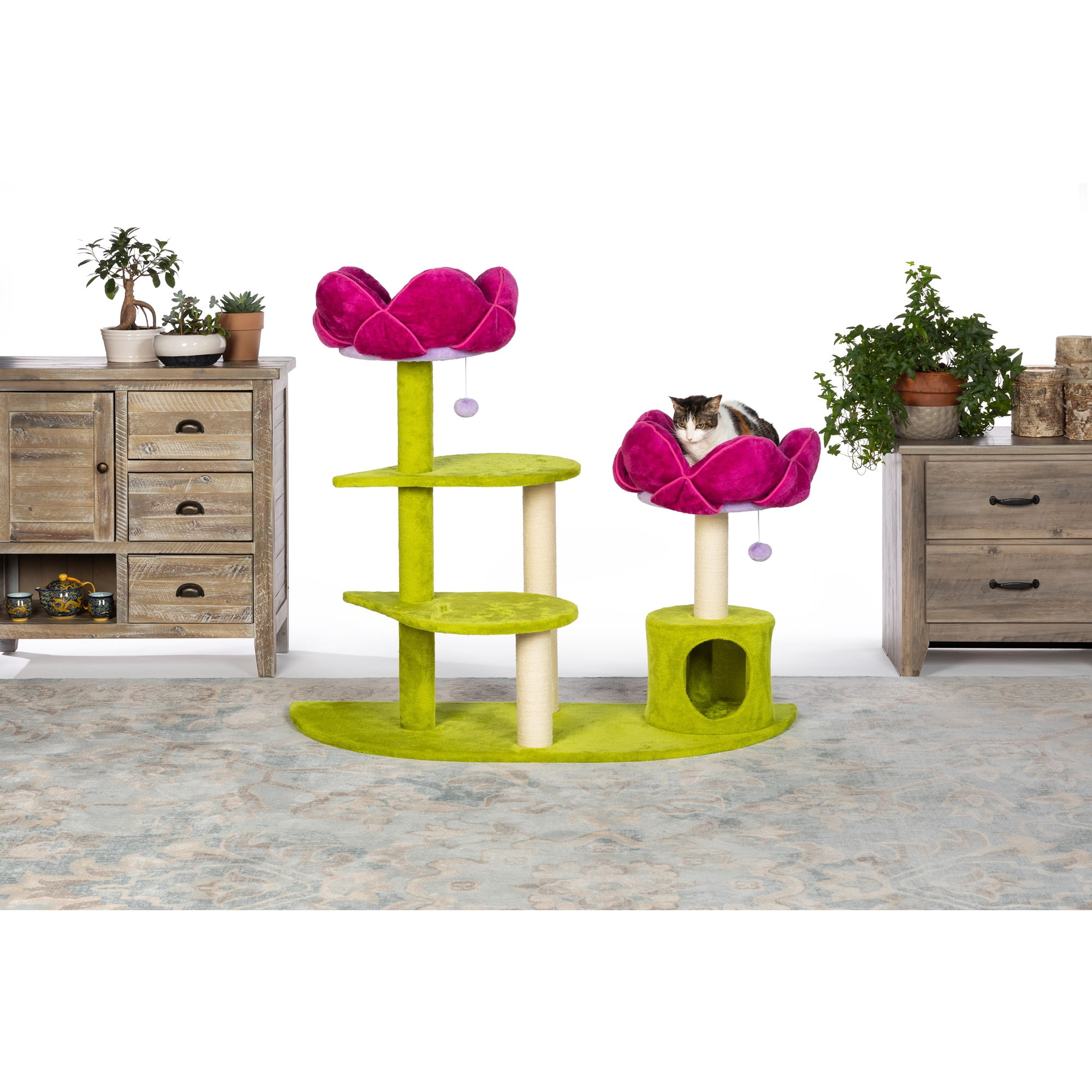Prevue Pet Products Kitty Power Flower Garden Cat Tree Tower
