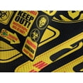thumbnail image 4 of Ambesonne Zombie Quilted Bedspread Set 3 Pcs, Apocalypse Signs, King Size, Yellow Grey Red, 4 of 5