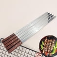 thumbnail image 3 of 5 uds brochetas de kebab, de brochetas de kebab para de material acero inoxidable, palillo plano de kebab para para CUTICAT brochetas de kebab, 3 of 7