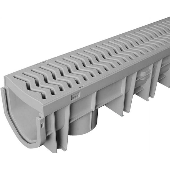 S1E-PLCD Trench & Driveway Channel Drain with Grate