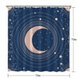 thumbnail image 5 of Gothic Shower Curtain Set - Dark Celestial Moon & Star Print, Mystical Cosmic Bath Decor, Waterproof Polyester 72"Wx72"L, Goth Aesthetic Gift, 5 of 5