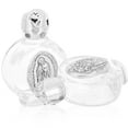 thumbnail image 2 of 2pcs Holy Water Bottle Glass Baptism Water Container with Random Pattern, 2 of 6