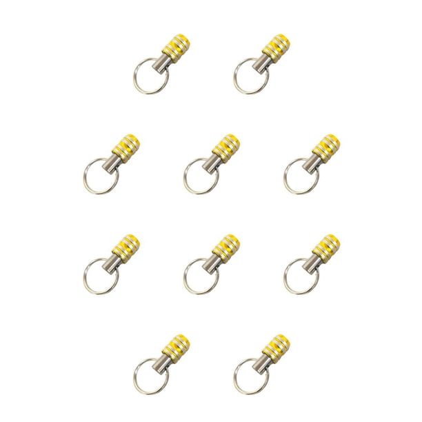 Vástago hexagonal de 1/4 Wosthever herramienta para llavero accesorio de enchufe colgante multiusos barra de extensión Universal Amarillo 10Conjunto