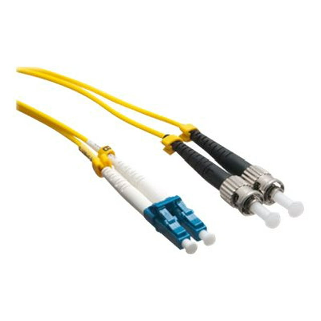 Axiom LC-ST Câble Fibre Optique Duplex OS2 9/125 Mode Unique - 80m - Jaune - Câble Réseau - LC Mode Unique (m) à ST Mode Unique (m) - 80 m - Fibre Optique - Duplex - 9 / 125 Microns - OS2 - Rehausseur - Jaune