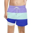 thumbnail image 3 of Hiijoy Big Boys Beach Swimming Trunks Compression Liner Stretch Board Shorts, Sizes 10-12Y, 3 of 3