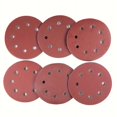 thumbnail image 1 of 10/50 Uds 7 pulgadas 8 agujeros gancho y bucle disco de lijado papel de arena granos 60-320 para accesorios de herramientas de pulido, 1 of 4
