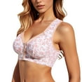 thumbnail image 1 of Front Closure Bras for Women No Underwire Full Coverage Comfortable Supportive Everyday Bralette Breathable Soft Lifting Design, 1 of 4