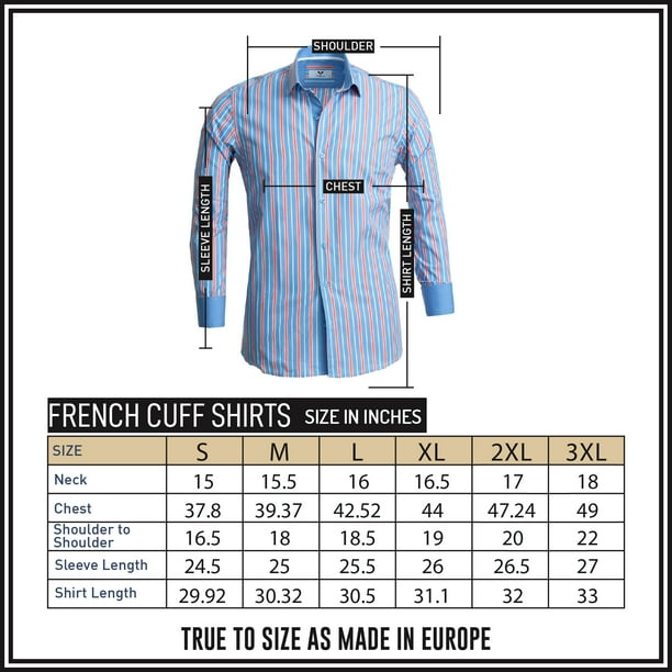 Blue Red Lines Men s Long Sleeve Slim Fit Designer Dress Shirt