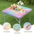 thumbnail image 4 of Dreamy Pastel Sky Square Fitted Tablecloth with Elastic Edge,Square Table Cover,Washable Elastic Table Cover for Home Kitchen Party Decor 34"x34", 4 of 6