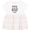 thumbnail image 3 of Inktastic Niece of the Bride Roses Girls Baby Dress, 3 of 5