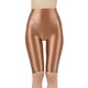 thumbnail image 3 of Mallas de dos piezas con efecto brillante al óleo para mujer, pantalones cortos de gimnasia, ballet, cintura alta, elásticas, para motociclista, yoga, fitness y deportes, 3 of 5