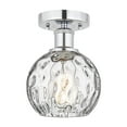 thumbnail image 2 of Innovations Lighting  Edison Athens Water Glass - 1 Light 6" Semi-Flush Mount Clear Water Glass/Polished Chrome, 2 of 5