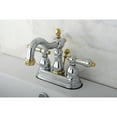 thumbnail image 2 of Kingston Brass KB1604AL Two Handle 4 in. Centerset Standard Mount Lavatory Faucet with Retail Pop-up, 2 of 3