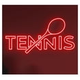 thumbnail image 1 of Letrero De Neón LED Raqueta Tenis, Tienda Deportes, Decoración Pared Para El Hogar, Habitación, Dormitorio, Juego, Mascotas, 55cm, 1 of 2