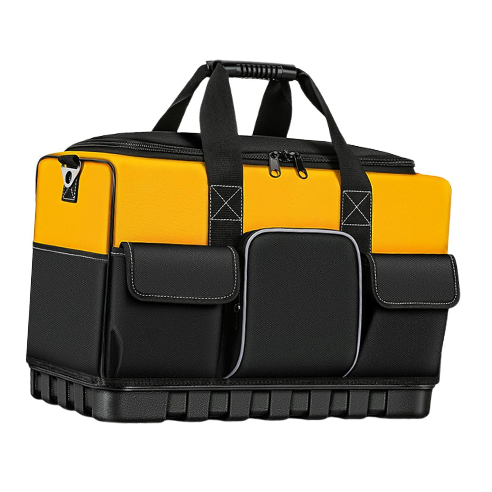 MAGIDEAL Tool Bag Electrician Handbag Wide Mouth High Capacity Multi Pockets Organization 40cmx21cmx30cm