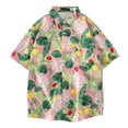 thumbnail image 4 of Vmvidoty Shirt for Men Summer Casual Beach Button Down Short Sleeve Printed Tropical Vacation Shirts K1 M, 4 of 4