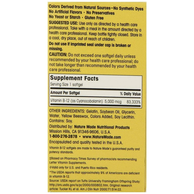 Kirkland Signature 高效維他命B12 (1200 微克) 360, 40 OFF