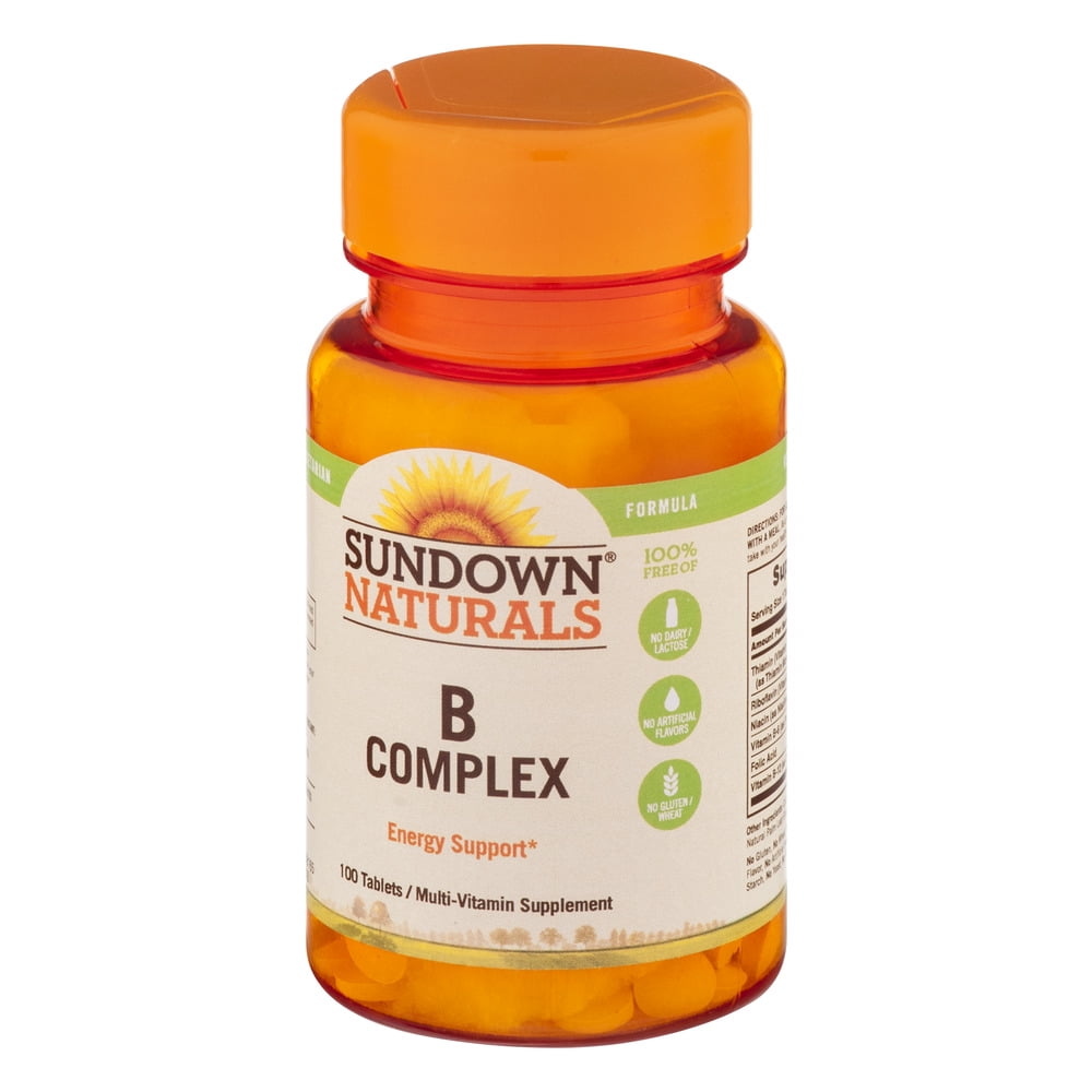 Sundown Naturals B Complex Tablets - 100 CT