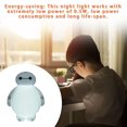 thumbnail image 4 of Yuarrent CN Plug Socket Lamp Bedside Automatic Outlet Light Atmospheres Room Living Decoration Night Power Wall Nursing Home Art Iluminación y accesorios Tipo 1 Blanco, 4 of 6