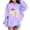 Purple, variant on Tisuna Autumn Winter Hoodie For Girls Boys Child 41 Print Long Sleeve Hooded Tops Breathable Soft Unisex Kids Loose Fit Sweatshirt Black Size 3-4 Years