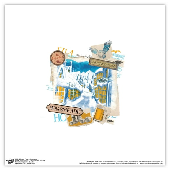 Gallery Pops Harry Potter - Hogsmeade Wall Art, Unframed Version, 12" x 12"