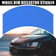 thumbnail image 2 of 16pcs Fit 17" Wheel Motorcycle Car Bike Wheel Rim Sticker Strips Reflective Stripe Tape Reflector Replacement Blue, 2 of 7