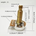 thumbnail image 4 of 2X Potenciómetro Estriado Pequeño para Guitarra Eléctrica, Bajo, Amplificador de Efectos, Volumen de Tono, 28 mm, A500K, 4 of 5