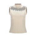 thumbnail image 4 of Essentials Womens Camisole Tank Tops Sheer Mesh Patchwork Neck Trendy Sleeveless Summer Tops Clothes Outfits 2025, 4 of 8