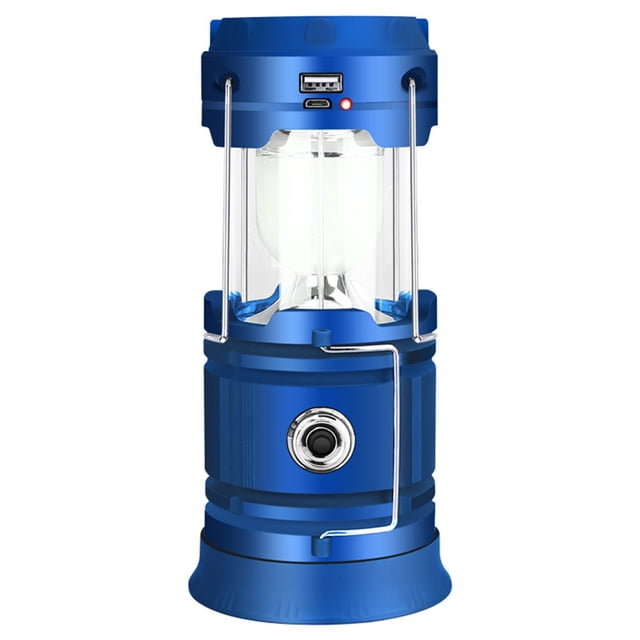 Outdoors Camping Lantern USB Rechargeable Solar Charging Power Supply for Phone Portable Collapsible LED Camping